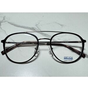Robert Mitchel RM202118 Black Silver Aviator Eyeglass Frames 53-20-145 New